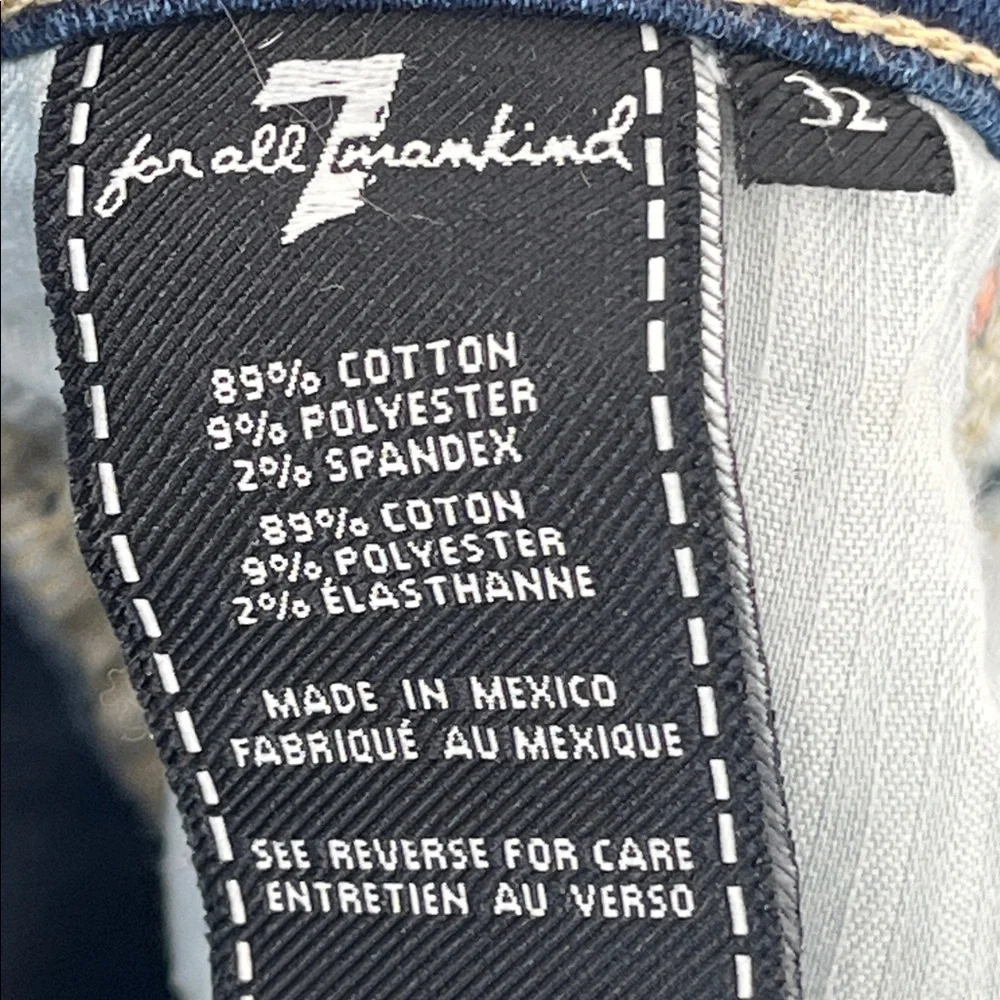 7 Fam “Josephina” Skinny Boyfriend, Size 32